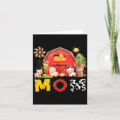 Mom Farm Cow Birthday Boy Matching Family Matching Karte (Vorderseite)