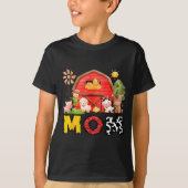 Mom Farm Cow Birthday Boy Matching Family Matching T-Shirt (Vorderseite)