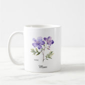 Mom February Birth Flower Kaffeetasse (Links)