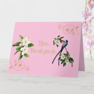 Mom...For all you do... Mother's Day Card Karte