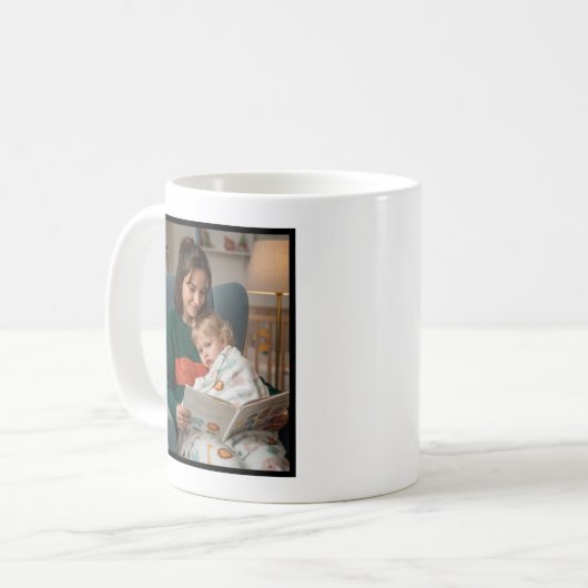 Mom Forever Grateful For You Soft Script 1 Photo Kaffeetasse (Vorderseite Links)
