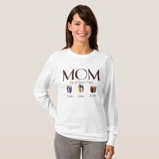 MOM GESCHENK-T - SHIRT-SCHABLONE T-Shirt (Vorne ganz)