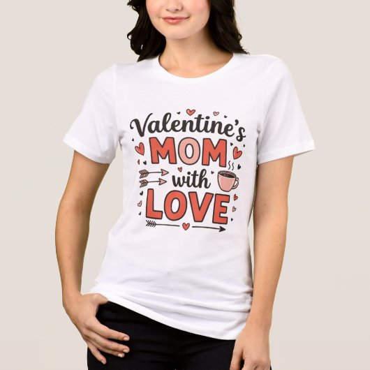 Mom grandma valentine Tri-Blend shirt (Vorderseite)