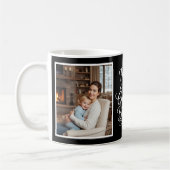 Mom Greatest Blessing Heartfelt 2 Photo Black Kaffeetasse (Links)