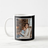 Mom Greatest Blessing Heartfelt Easy 1 Photo Black Kaffeetasse (Links)