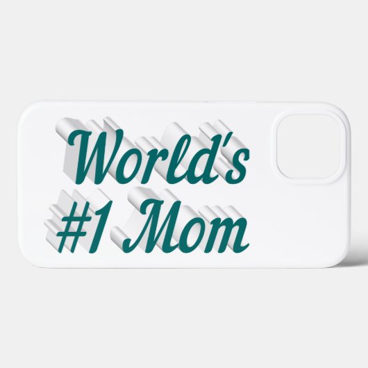 Mom green text  iPhone case (Rückseite (Horizontal))