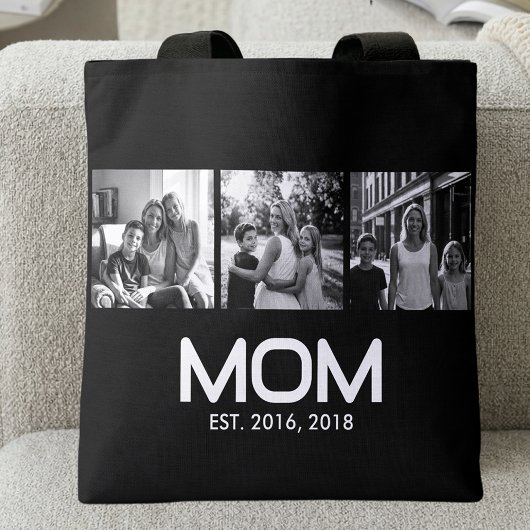 Mom hat Bold Black 3 Foto eingerichtet  Tasche