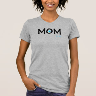Mom hat das doppelte verschachtelte blaue Herz-T-S T-Shirt