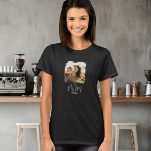 Mom hat Skript Foto eingerichtet T-Shirt