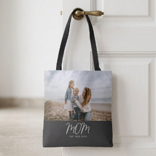 Mom hat Skript Foto erstellt Tasche