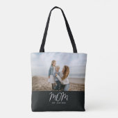 Mom hat Skript Foto erstellt Tasche (Rückseite)