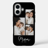 Mom hat Skript Schwarz 3 Foto Case-Mate iPhone Hülle (Rückseite)