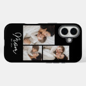 Mom hat Skript Schwarz 3 Foto Case-Mate iPhone Hülle (Rückseite (Horizontal))