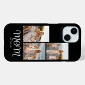 Mom hat Skript Schwarz 3 Foto Case-Mate iPhone Hülle (Rückseite (Horizontal))