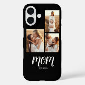 Mom hat Skript Schwarz 3 Foto erstellt Case-Mate iPhone Hülle (Rückseite)