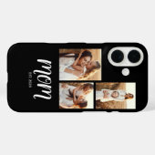 Mom hat Skript Schwarz 3 Foto erstellt Case-Mate iPhone Hülle (Rückseite (Horizontal))