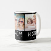 Mom hat Skript Schwarz 3 Foto Kaffeetasse (VorderseiteRechts)