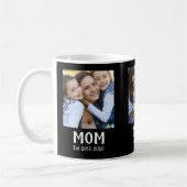 Mom hat Skript Schwarz 3 Foto Kaffeetasse (Links)
