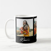 Mom hat Skript Schwarz 3 Foto Kaffeetasse (Links)