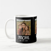 Mom hat Skript Schwarz 3 Foto Kaffeetasse (Links)