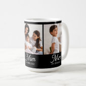Mom hat Skript Schwarz 3 Foto Kaffeetasse (VorderseiteRechts)