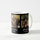 Mom hat Skript Schwarz 3 Foto Kaffeetasse (VorderseiteRechts)