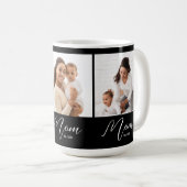 Mom hat Skript Schwarz 3 Foto Kaffeetasse (VorderseiteRechts)