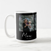 Mom hat Skript Schwarz 3 Foto Kaffeetasse (Links)