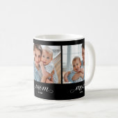 Mom hat Skript Schwarz 3 Foto Kaffeetasse (VorderseiteRechts)