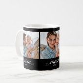 Mom hat Skript Schwarz 3 Foto Kaffeetasse (Vorderseite Links)