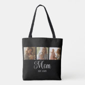 Mom hat Skript Schwarz 3 Foto Tasche (Rückseite)