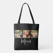 Mom hat Skript Schwarz 3 Foto Tasche (Rückseite)