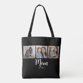Mom hat Skript Schwarz 3 Foto Tasche (Rückseite)