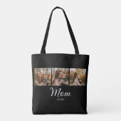 Mom hat Skript Schwarz 3 Foto Tasche (Rückseite)
