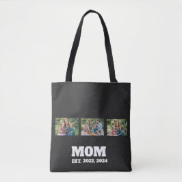 Mom hat Skript Schwarz 3 Foto Tasche