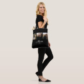 Mom hat Skript Schwarz 3 Foto Tasche (Am Model)