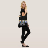 Mom hat Skript Schwarz 3 Foto Tasche (Am Model)