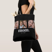 Mom hat Skript Schwarz 3 Foto-Tasche Tasche (Von Nahem)