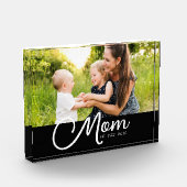 Mom hat Skript Schwarz Foto (Links)