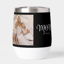 Mom hat Skript Schwarz Foto