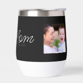 Mom hat Skript Schwarz Foto erstellt (Links)