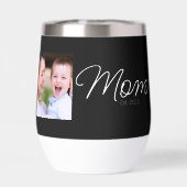 Mom hat Skript Schwarz Foto erstellt (Rückseite)