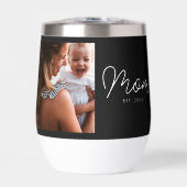 Mom hat Skript Schwarz Foto erstellt (Vorderseite)