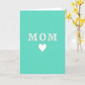 Mom Heart Love Card Karte (Gelbe Blume)