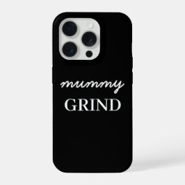 Mom Hustle Modern Script Black Mother's Day iPhone 15 Pro Hülle