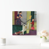 Mom, I Cleaned My Room! Quadratische Wanduhr (Zuhause)