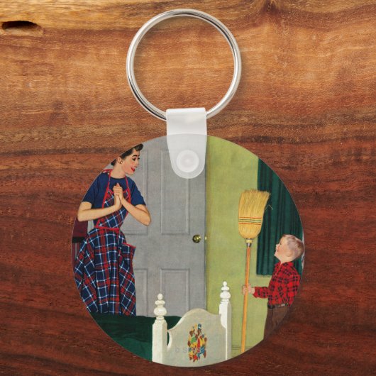 Mom, I Cleaned My Room! Schlüsselanhänger (Vorderseite)