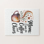 Mom I Run On Coffee And Chaos Puzzle (Horizontal)