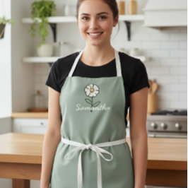 Mom in Bloom Personalized Apron - Baby Shower  Schürze
