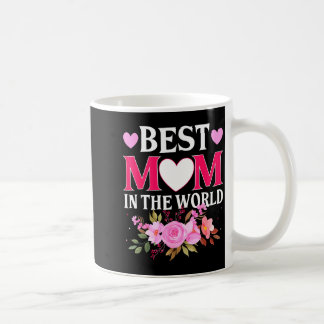 Mom in the world mommy floral mother's day cute mo kaffeetasse